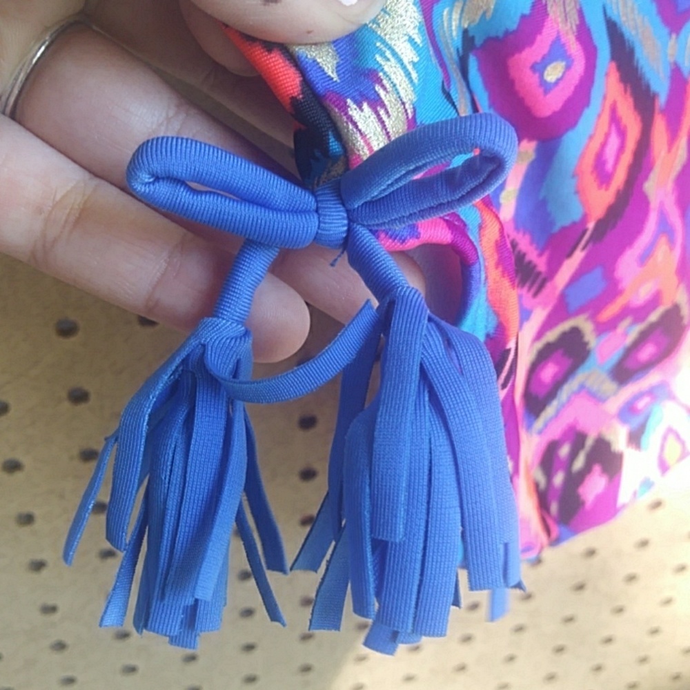 Girls IKAT print two-piece swim suit - Picture 6 of 6